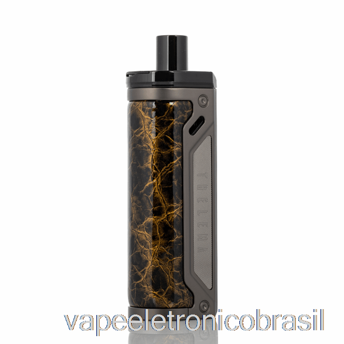 Vape Eletrônico Perdido Vape Thelema 80w Pod Mod Kit Gunmetal/couro Brilhante